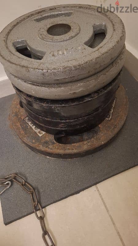 weight plates 5kg 10kg 20kg used 1