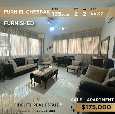 Apartment for sale in Furn El Chebbak AA217 شقة للبيع في فرن الشباك