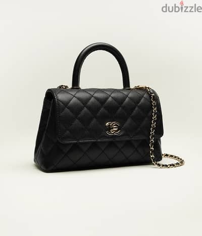 chanel purse with original invoice coco handle