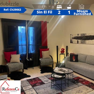 Furnished apartment in Sin El Fil شقة مفروشة في سن الفيل