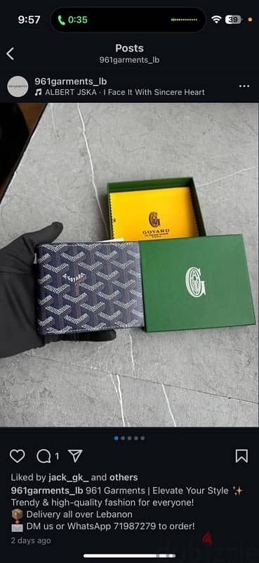 goyard wallet