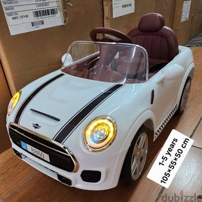 سيارة تشريج ١٢فولت mini Cooper. ٢موتير ٢بطارية ريموت