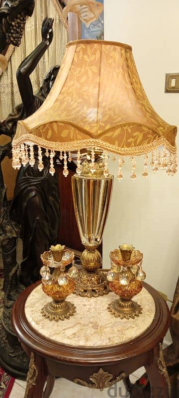 lampadaire cristal