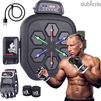 Music Boxing Machine with gloves and accessories