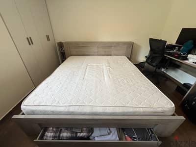 Master Bed with Mattress for sale