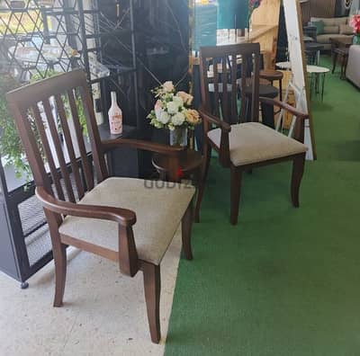 كرسي خشب منجد Wood chair