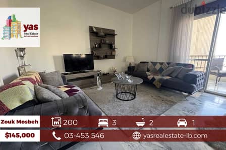 Zouk Mosbeh 200m2 |  Furnished | Well Maintained | Quiet Street | EL