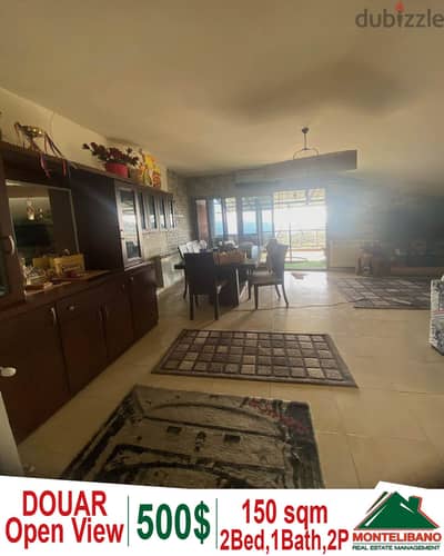 FULLY FURNISHED 150 sqm apartment for rent in Douar open view + Terrac