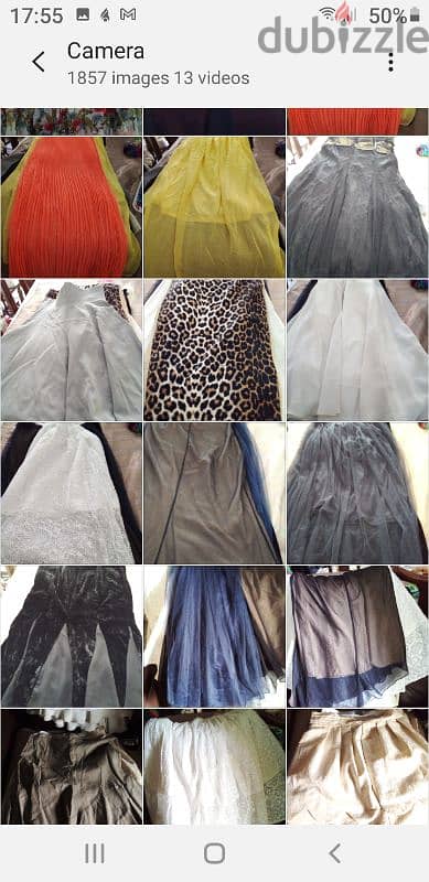 long skirts تنانير طويلة