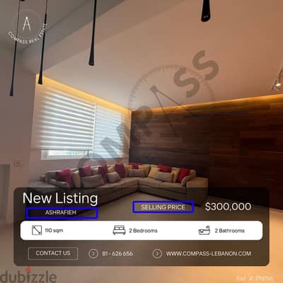 Fully Renovated Luxury Apartment for Sale in Ashrafieh