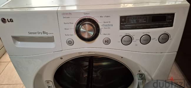 LG Sensor Dry 8kg Dryer – Used, in Good Condition نشافة ل ج مستعملة