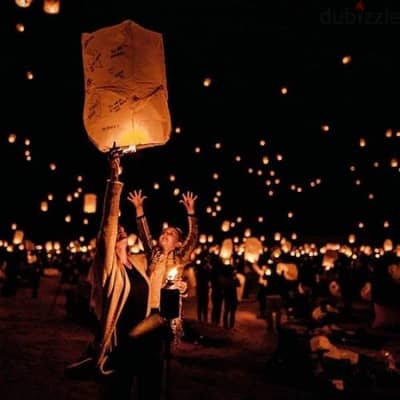 Sky Lanterns Available in 5 colors