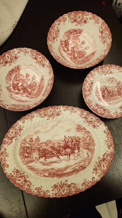 Plates made in England.