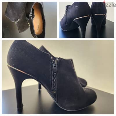 Chic Black Suede Heels – Elegant & Versatile