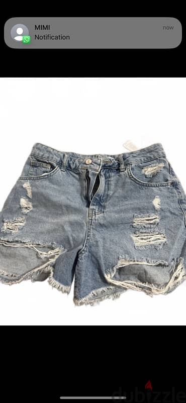 denim shorts