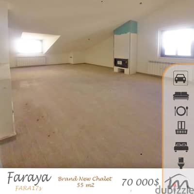 Faraya | Brand New 50m² Chalet | Terrace | Catchy Rental Investment