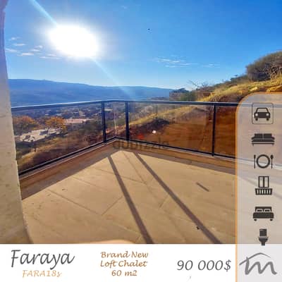 Faraya | Brand New 60m² Loft Chalet | Terrace | Catchy Investment