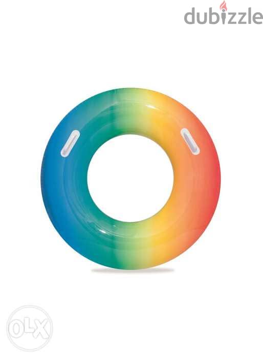 Bestway Rainbow Inflatable Swim Ring 91cm 1