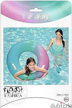 Bestway Rainbow Swimming Ring wheel with handles 91cm