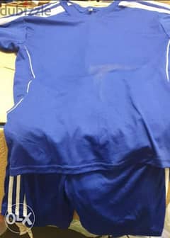 Football uniform blue
