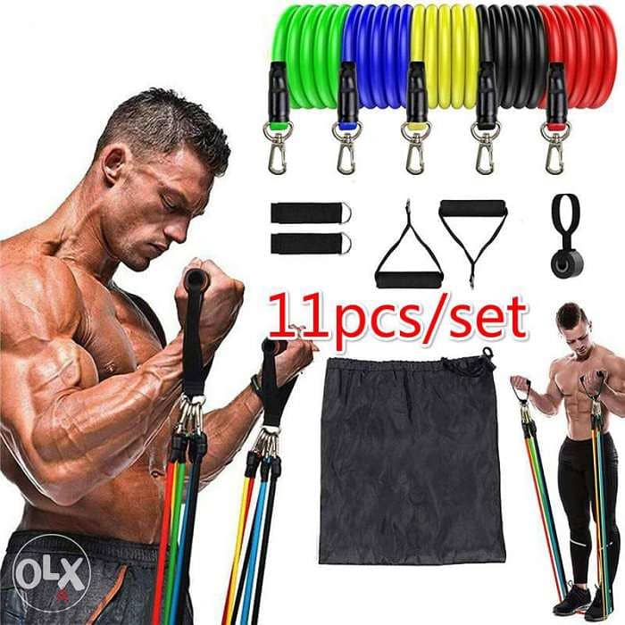Resistance Band Material Latex High quality 11pcs/set 0
