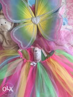 Tutu skirt with butterfly wings for kids 0