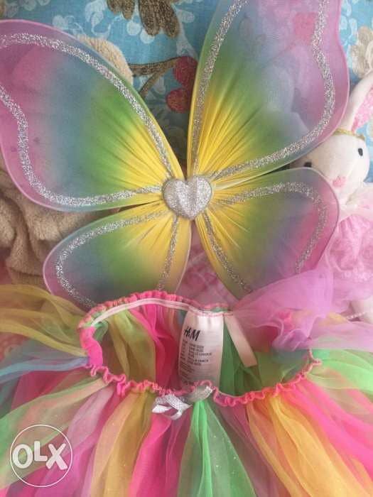 Tutu skirt with butterfly wings for kids 1