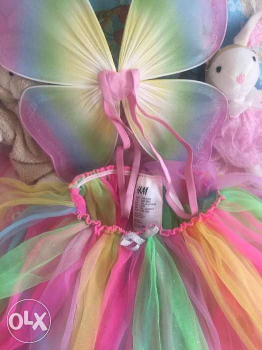 Tutu skirt with butterfly wings for kids 2