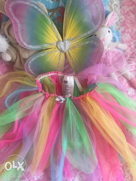 Tutu skirt with butterfly wings for kids 4