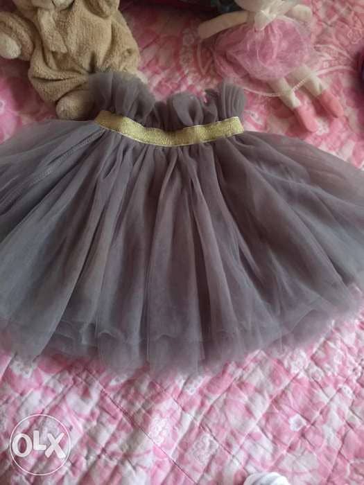 grey tutu skirt size 4y 3