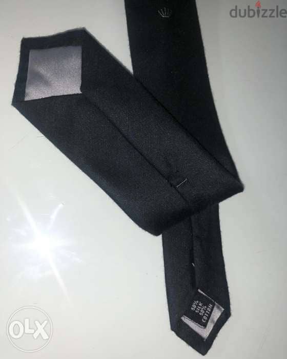 Men accesories, clothing, Cravate for MEN, classy black, ROLEX brand 5