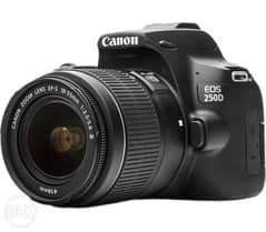 Canon 250D DSLR Camera Body 18-55mm Lens Kit 0