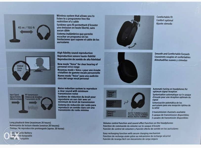 SONY Wireless Headphones-Logitech h600 2