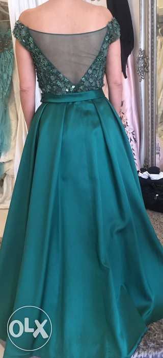 Green Long dress 2