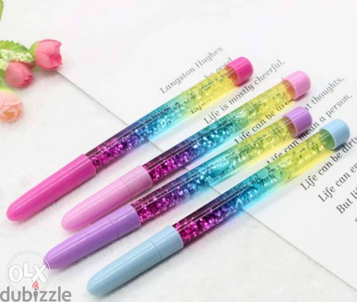 Gorgeous big size sparkly glitter pen 3$ 1