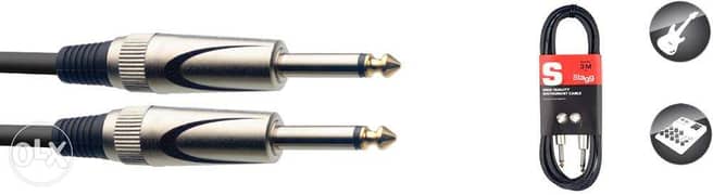 Stagg Instrument cable 3m SGC3DL 0