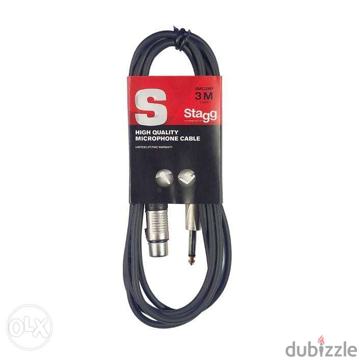 Stagg Microphone cable 3m - smc3xp 0