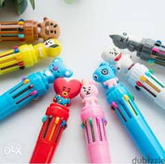 Cute BTS characters 10 colors pen