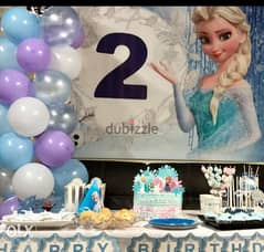 Frozen / Minnie Mouse photo theme backround,birthday decoration banner