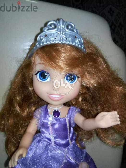 Princess SOFIA TALKING EN+FR 33Cm Mechanism Still Good Toy doll +wear 1