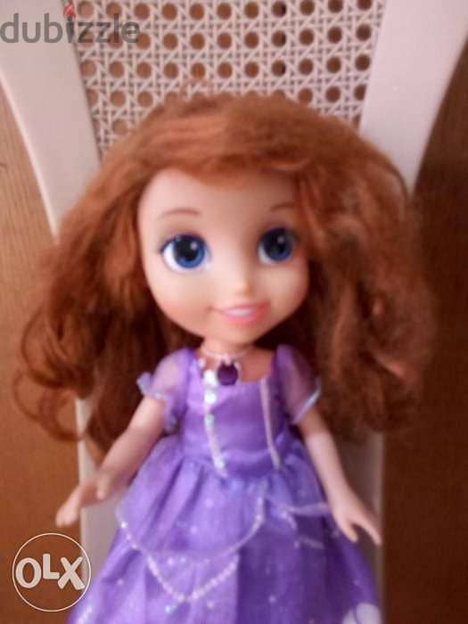 Princess SOFIA TALKER in EN +FR machine 33 Cm dressed doll=14$ 7