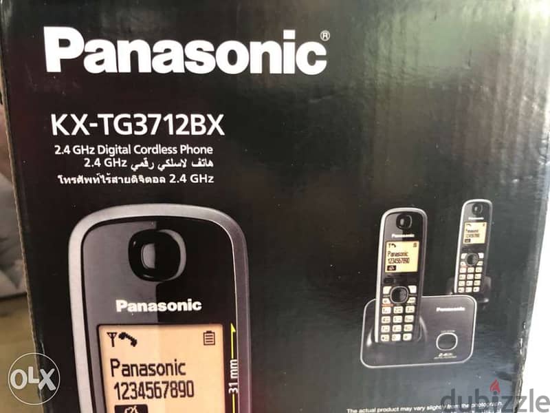 Panasonic  تلفون ارضي  kx-TG3712BX 3