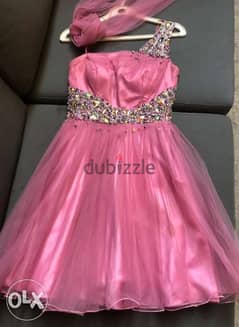 women clothing, evening dress, pink / short dress for ladies