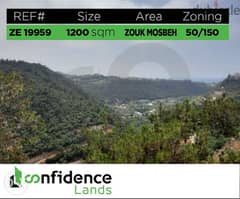PRIME LOCATION Huge Land in Zouk Mosbeh 1200 SQM REF#ZE19959