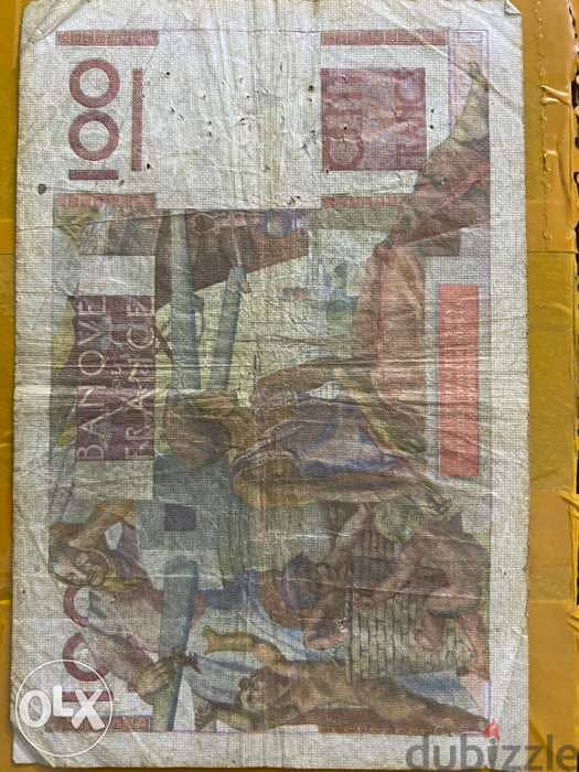 عملة فرنسي ١٠٠ فرنك سنة ١٩٥٢ 1