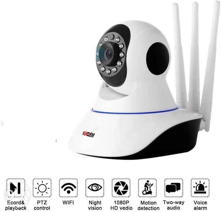 Triple antenna P2P WIFI IP camera 1080P IP Network with motion detec 2