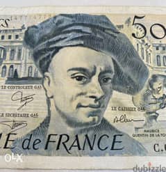 عملة فرنسا ٥٠ فرنك فرنسي سنة ١٩٩٠