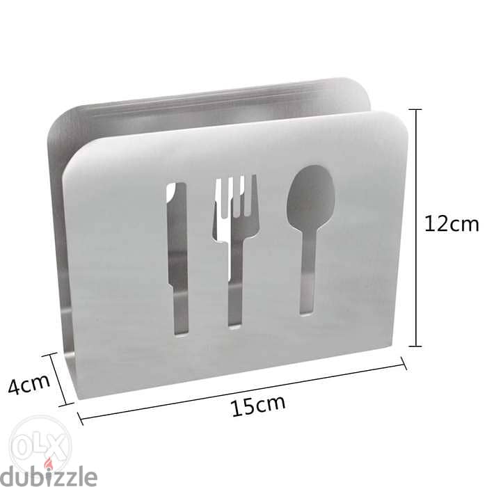 2 Stainless steel Napkin holder 1