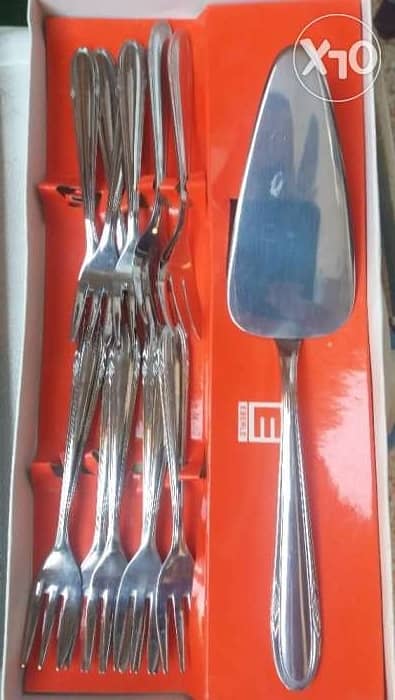 (cash $ only) Stainless Steel Dessert and Pastry Forks Set 1