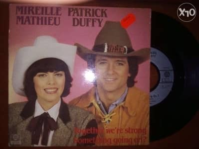 Mireille Mathieu & patrick duffy together we r strong vinil 45t gatef